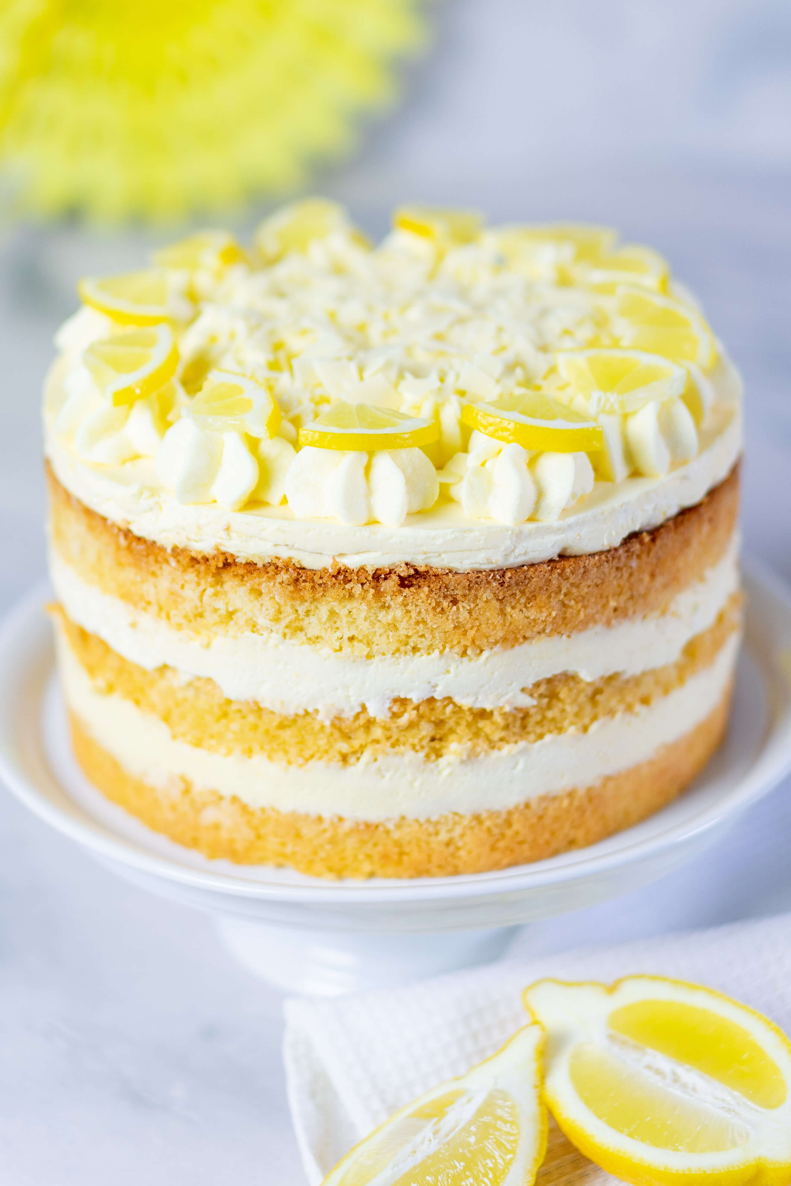 Zitronencreme Torte Mit Lemon Curd Mein Naschgluck