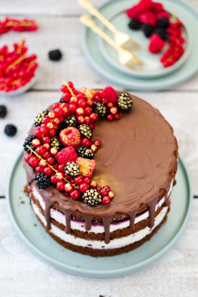 Beerentorte Mit Schokob den Mein Naschgl ck